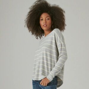 NWT Lucky Brand Cloud Jersey LS Crew